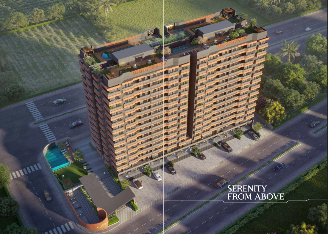 3BHK flats in Kalali Vadodara with spacious layout and modern living design