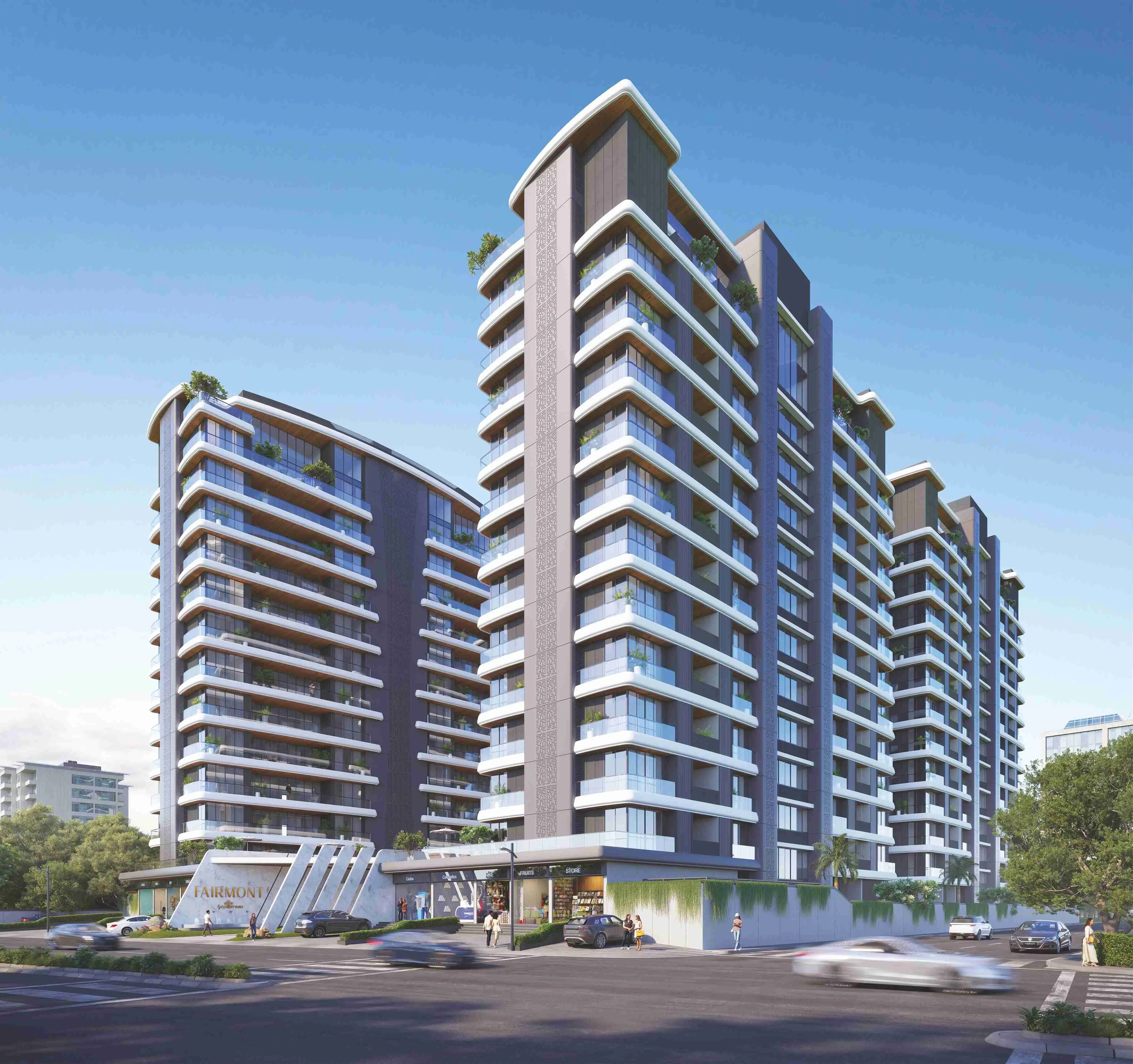 Courtyard fairmont about